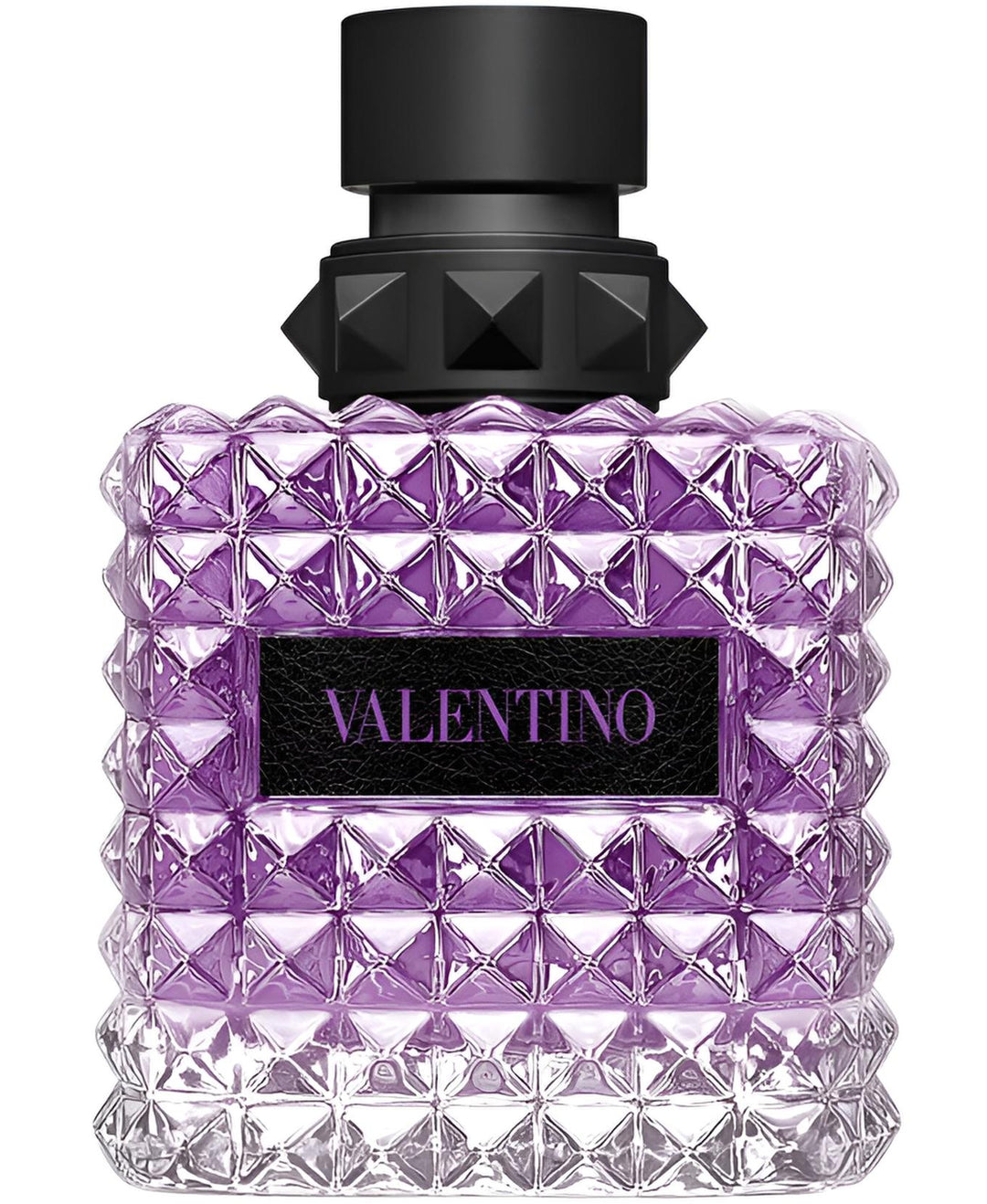 Decant de Valentino Donna Born in Roma Purple Melancholia, frasco elegante con diseño en color púrpura y detalles distintivos.