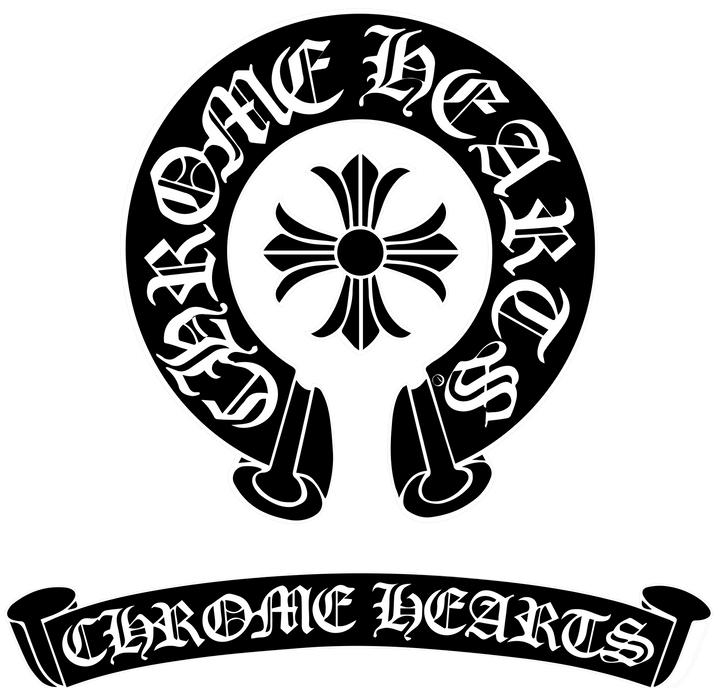 Decant de Chrome Hearts con símbolo de la marca en diseño elegante y distintivo, en color plateado brillante.