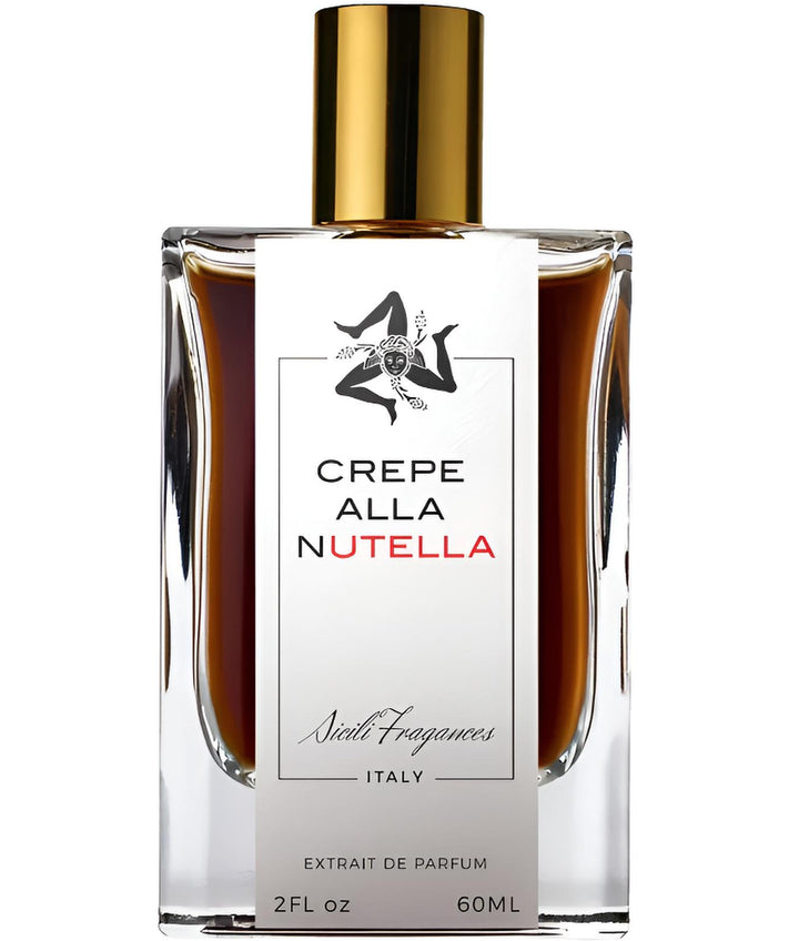 Decant de crema de crepe con Nutella de Sicili Fragrances, presentación en frasco pequeño y elegante, ideal para aromatizar espacios