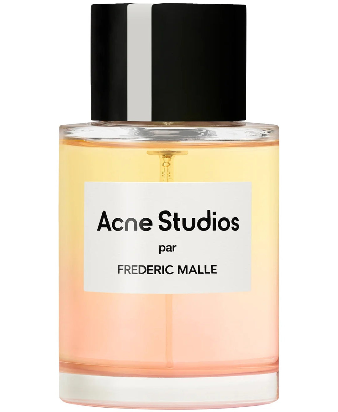 Decant de Acne Studios de Frederic Malle, frasco elegante con diseño minimalista y etiqueta distintiva en la imagen.