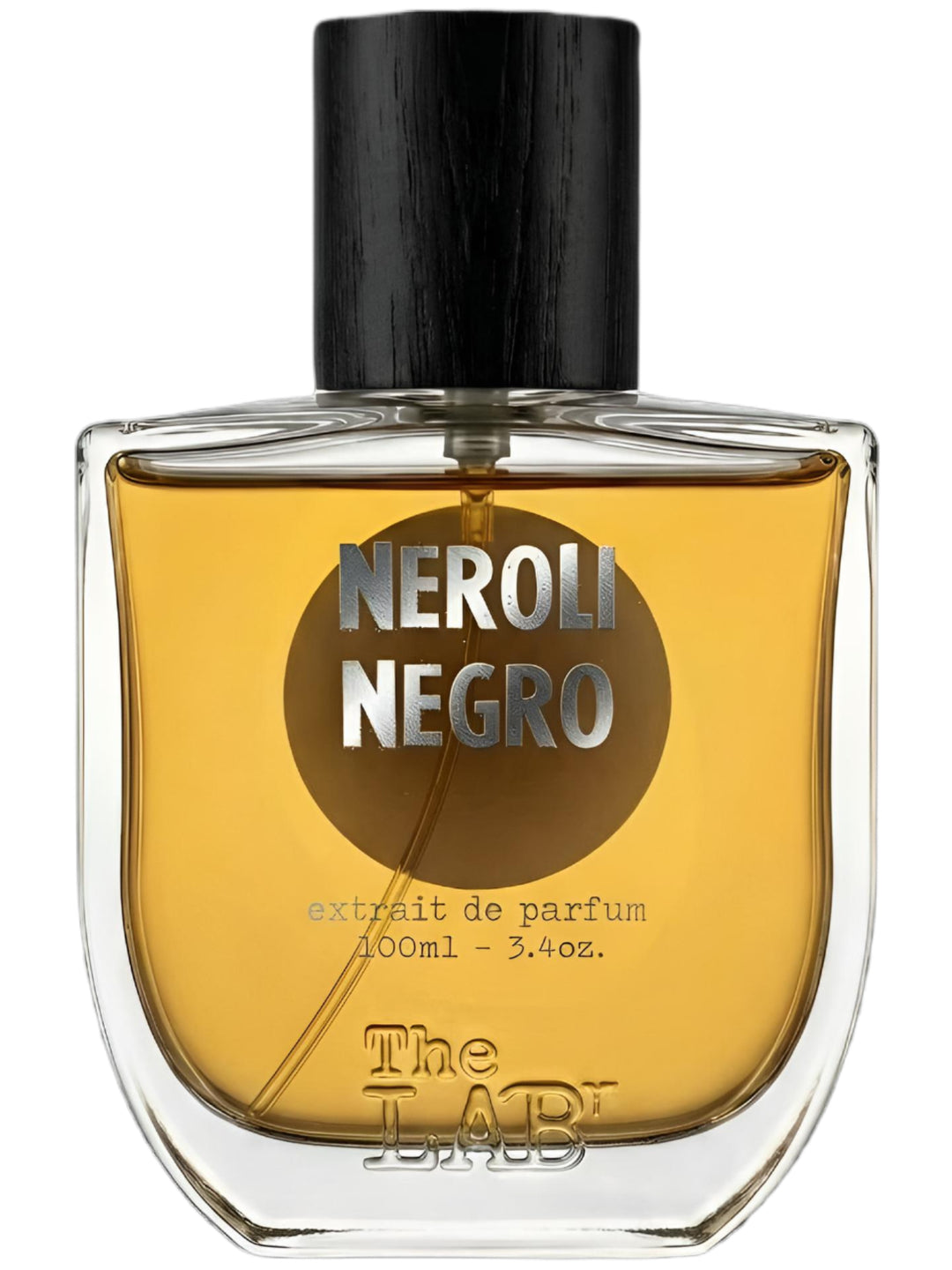 Decant de NEROLI NEGRO de THE LAB, frasco oscuro de perfume con diseño elegante y etiquetas en tonos oscuros.